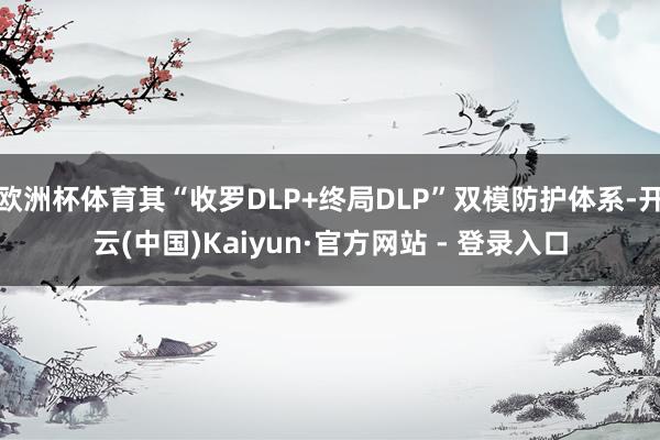 欧洲杯体育其“收罗DLP+终局DLP”双模防护体系-开云(中国)Kaiyun·官方网站 - 登录入口